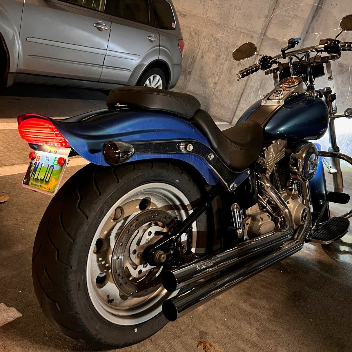 Eagle Lights Bobtail Tri-Bar LED Tail Light For Harley-Davidson® '06 - Current Softail FXST, FXSTB, FXSTC, FXSTS and FLSTSB