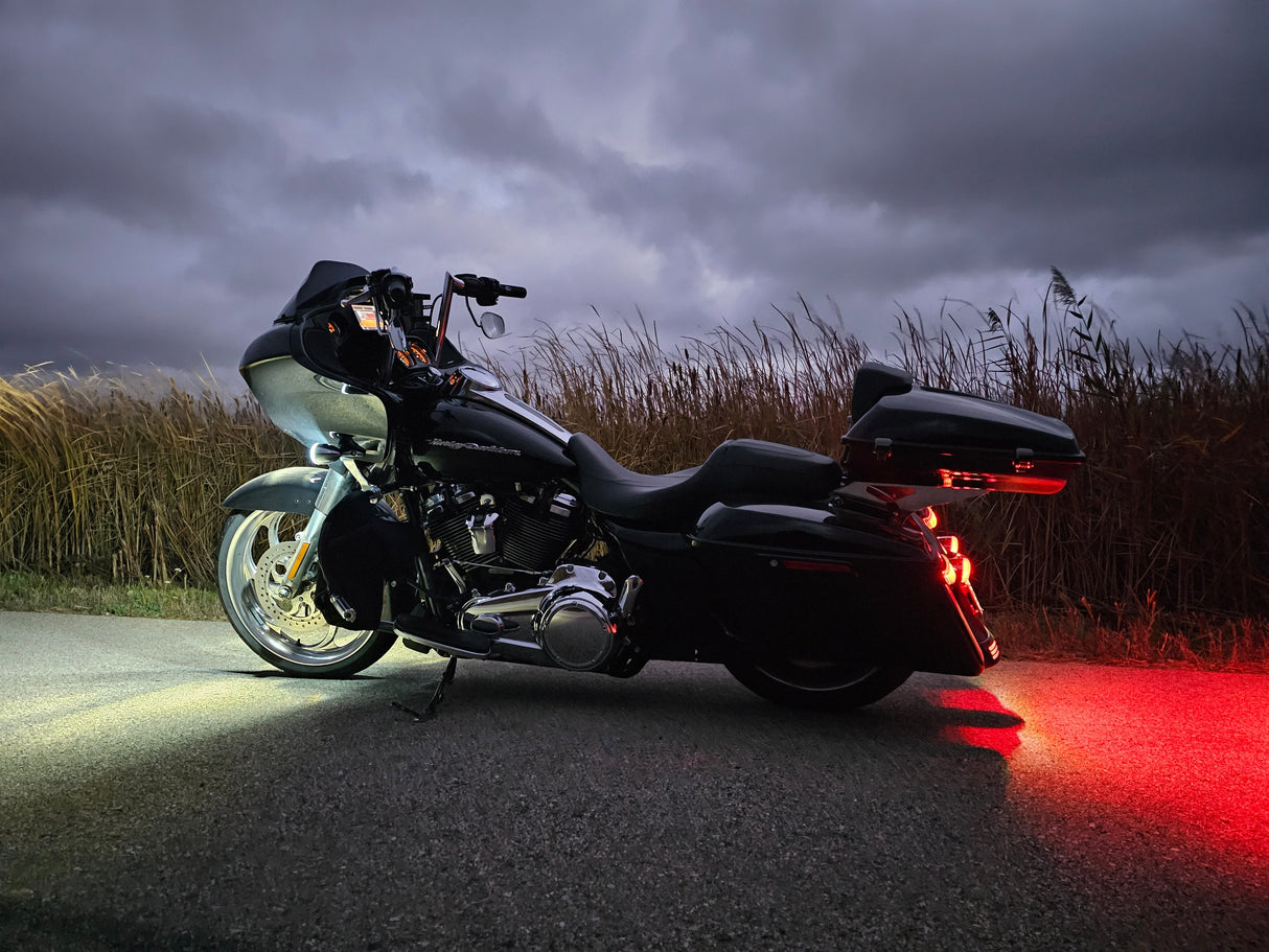 Eagle Lights LED Projection Headlight for Harley-Davidson® 2015 or Newer Road Glide with Vent Insert Light Combo Kit