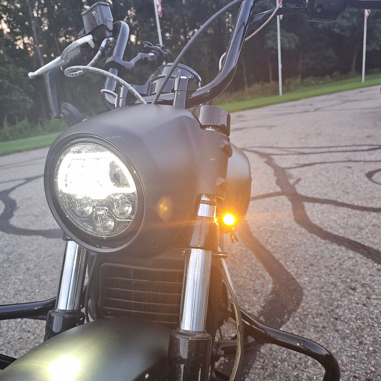Eagle Lights BULLETBEAM Front LED Turn Signals with Running Lights for Indian® Scout, Bobber, Sixty, Rogue - 2 Lights