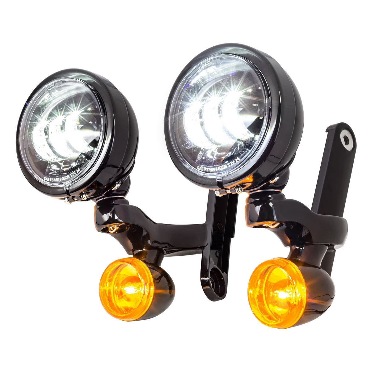 Eagle Lights 4.5" LED Spot Lights and Hardware for Harley-Davidson® Street Glide and Electra Glide