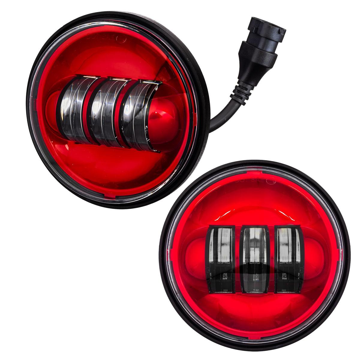 Eagle Lights Color Matched 4.5" LED Passing / Spot Lights - Generation I / Red