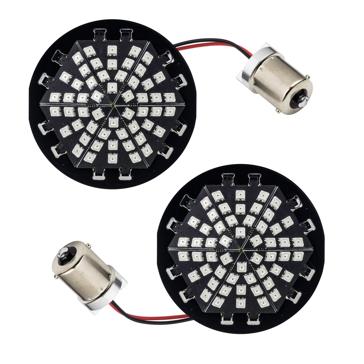 Eagle Lights Midnight Edition Generation III Front and Rear LED Turn Signals Kit for Harley-Davidson® Motorcycles - 1157 Front / 1156 Red Rear