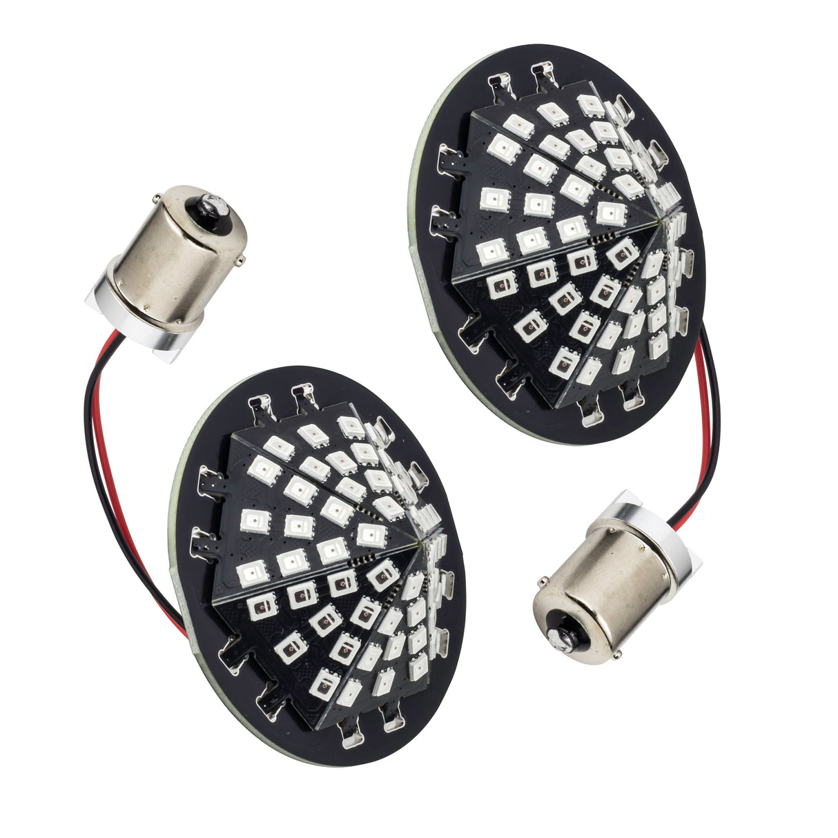 Eagle Lights Midnight Edition Generation III Front and Rear LED Turn Signals Kit for Harley-Davidson® Motorcycles - 1157 Front / 1156 Red Rear