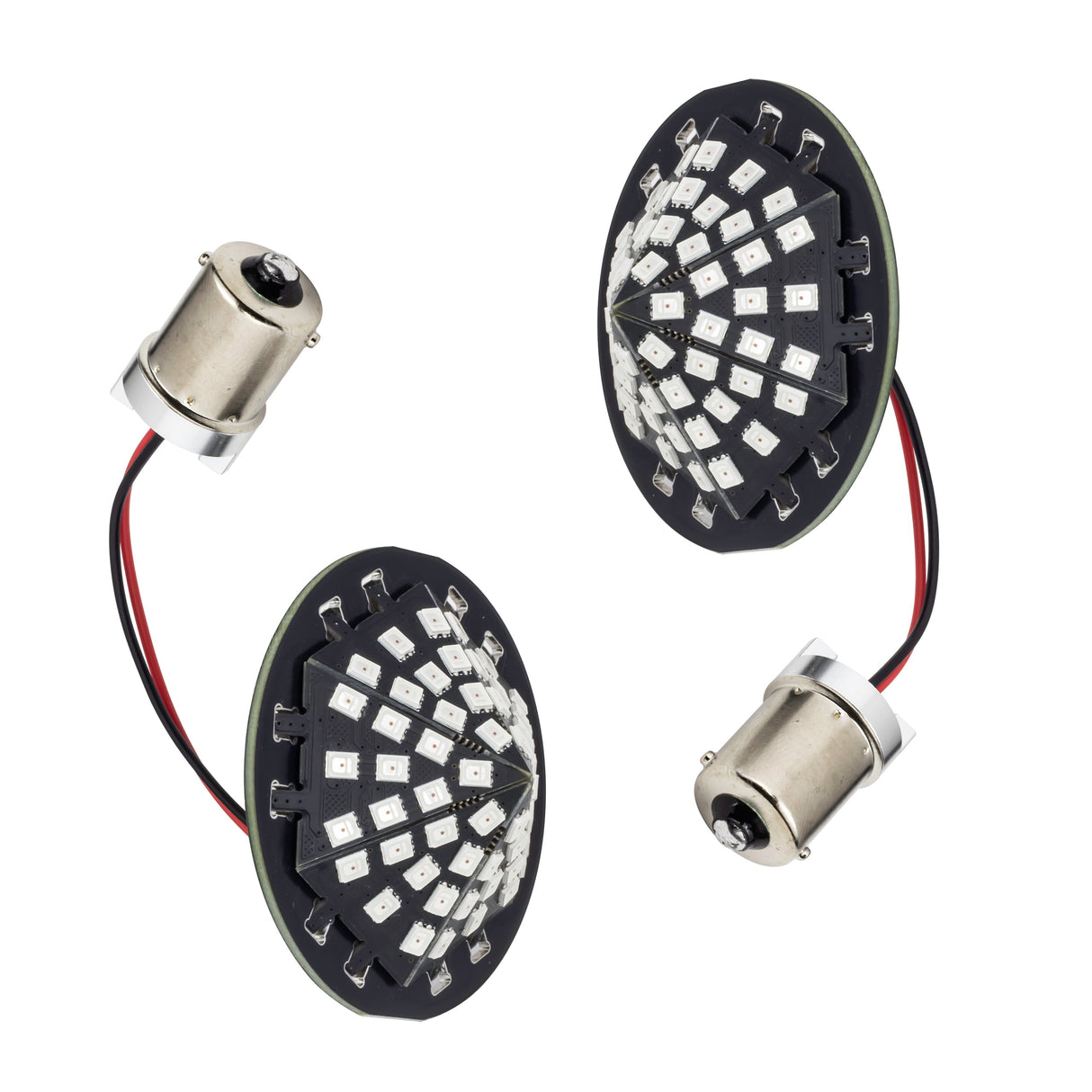 Eagle Lights Midnight Edition Generation III Front and Rear LED Turn Signals Kit for Harley-Davidson® Motorcycles - 1157 Front / 1156 Red Rear