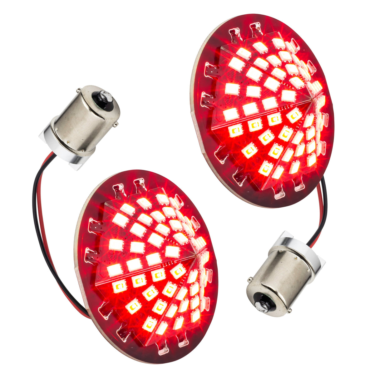 Eagle Lights Midnight Edition Generation III Front and Rear LED Turn Signals Kit for Harley-Davidson® Motorcycles - 1157 Front / 1156 Red Rear