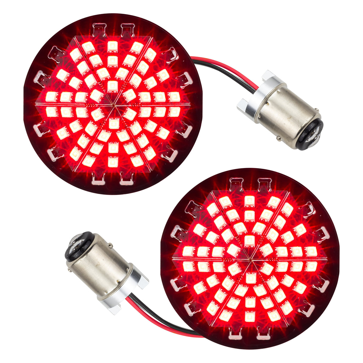 Eagle Lights Midnight Edition Generation III Front and Rear LED Turn Signal Kit for Harley-Davidson® Motorcycles- 1157 Front / 1157 Rear