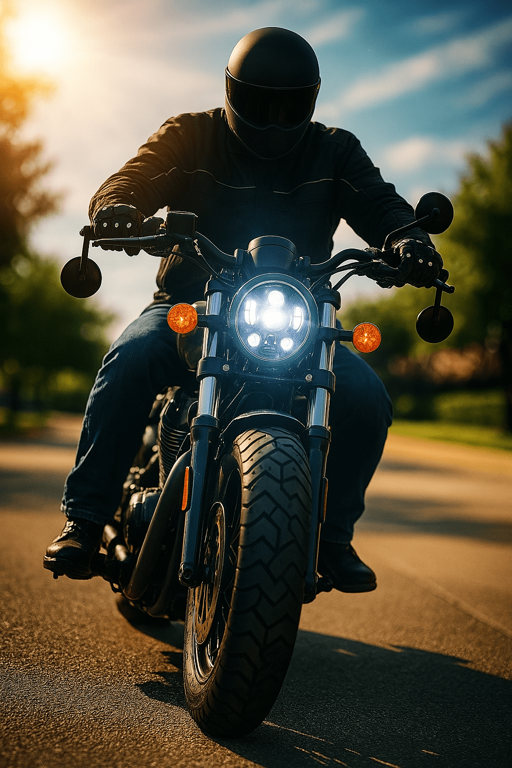 Eagle Lights 5 3/4" LED Headlight Kit for Harley-Davidson® and Indian® Motorcycles - Generation III