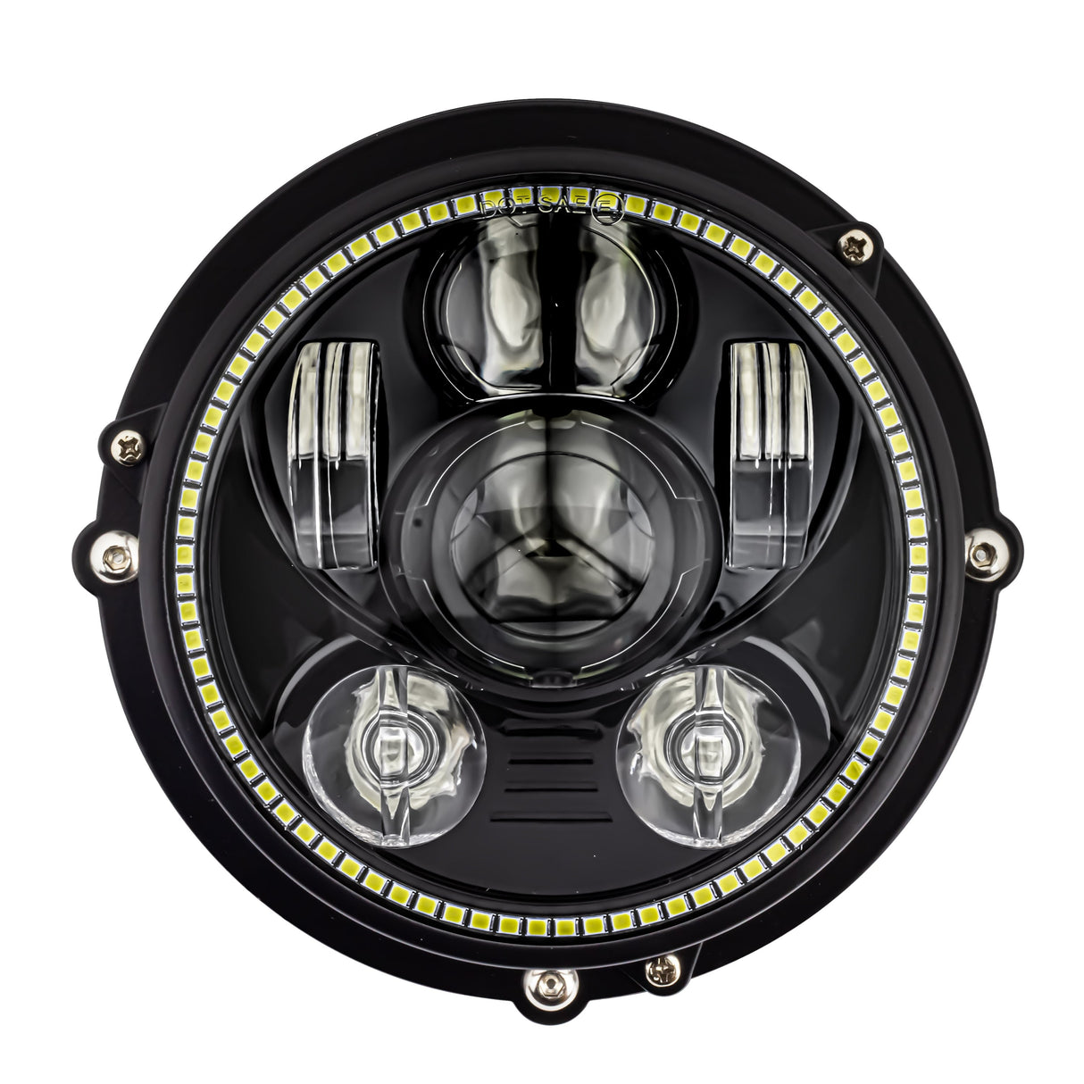 Eagle Lights 5 3/4" Generation III LED Headlight Kit with Halo Ring for Harley-Davidson® Low Rider ST Models with Adapter Bracket