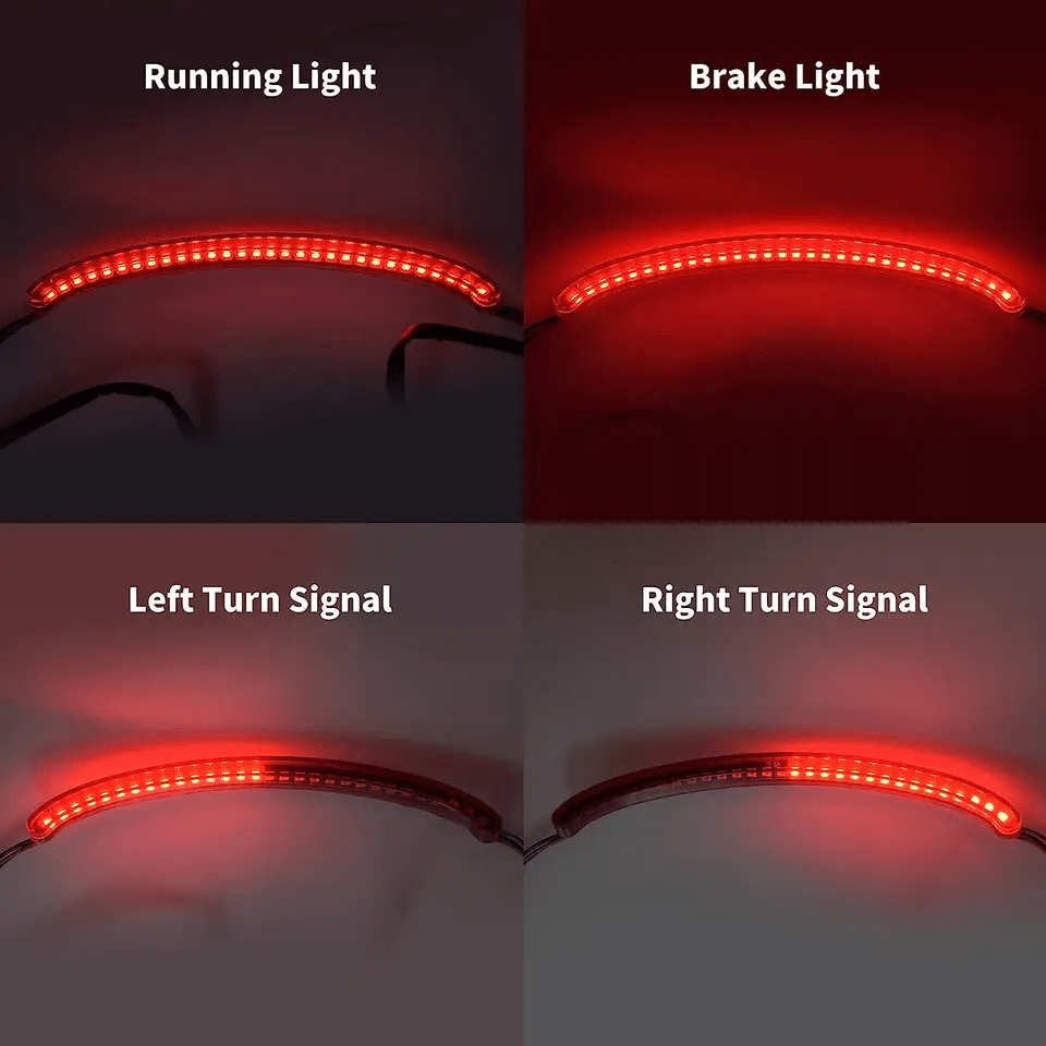 Eagle Lights SLIMLINE Auxiliary Run, Turn Signal and LED Brake Light for 2018+ Harley-Davidson® Fat Bob