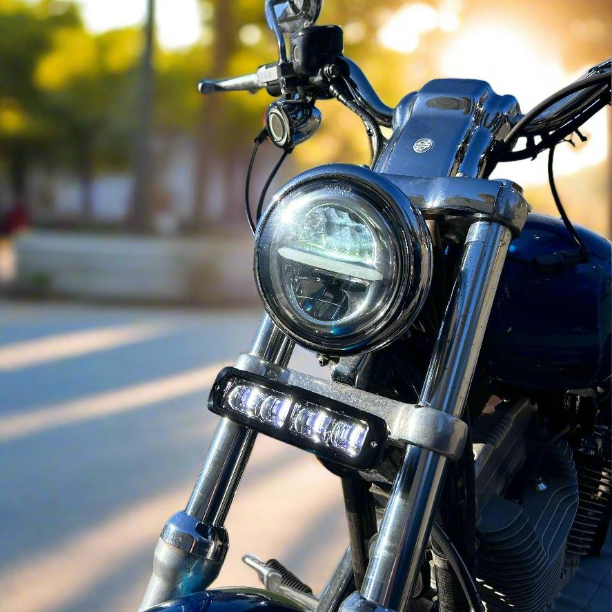 Eagle Lights 6" Generation II LED Projection Light Bar with Plug and Play Harness for 1987-2022 Harley-Davidson® Sportster and 1991-2005 Harley-Davidson® Dyna