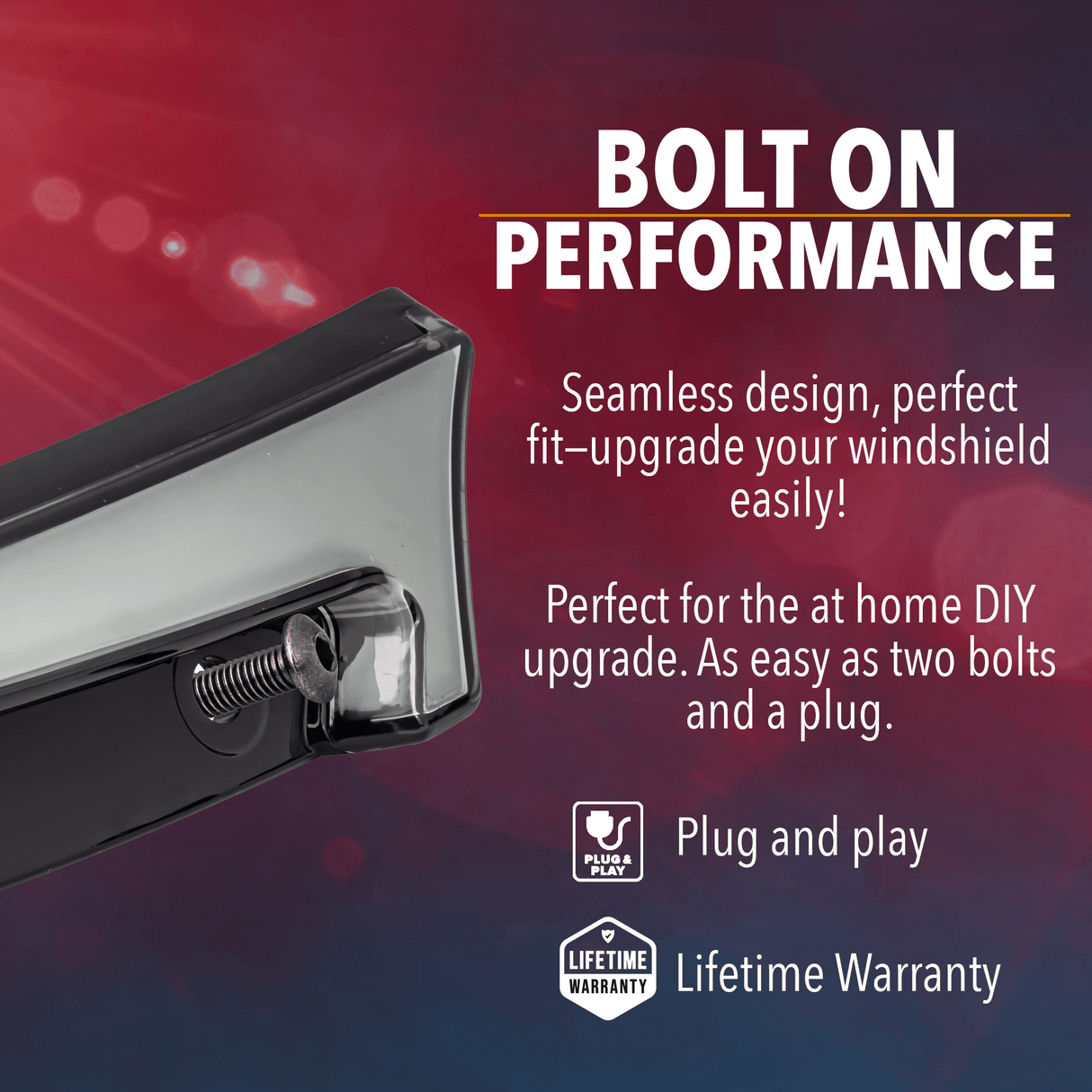 Eagle Lights HALOS LED Windshield Turn Signal and Running Light for 2015+ Harley-Davidson® Road Glide