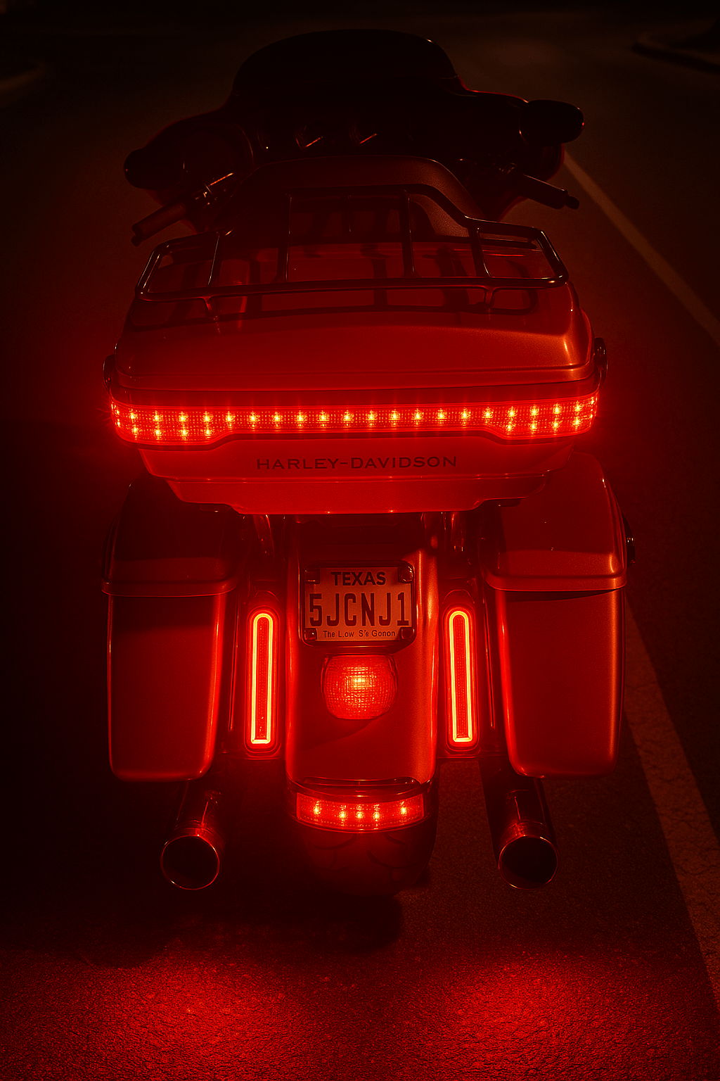 Eagle Lights Saddlebag HALOS Running, Brake and Turn Filler Lights for Harley-Davidson® Motorcycles