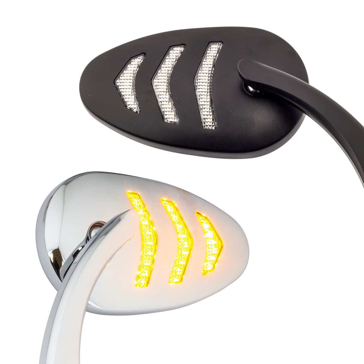 Eagle Lights SIGNALSIGHT LED Mirror with Turn Signals for Harley-Davidson® Softail, Dyna and Touring Models - Pair