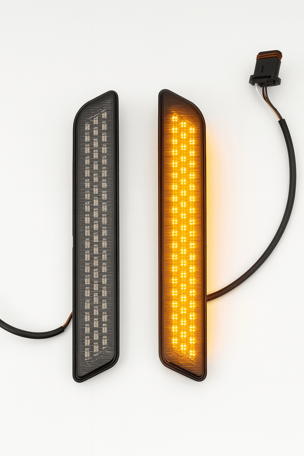 Eagle Lights Fork Reflector Insert LED Running Lights and Turn Signals for Harley-Davidson® Low Rider ST Models