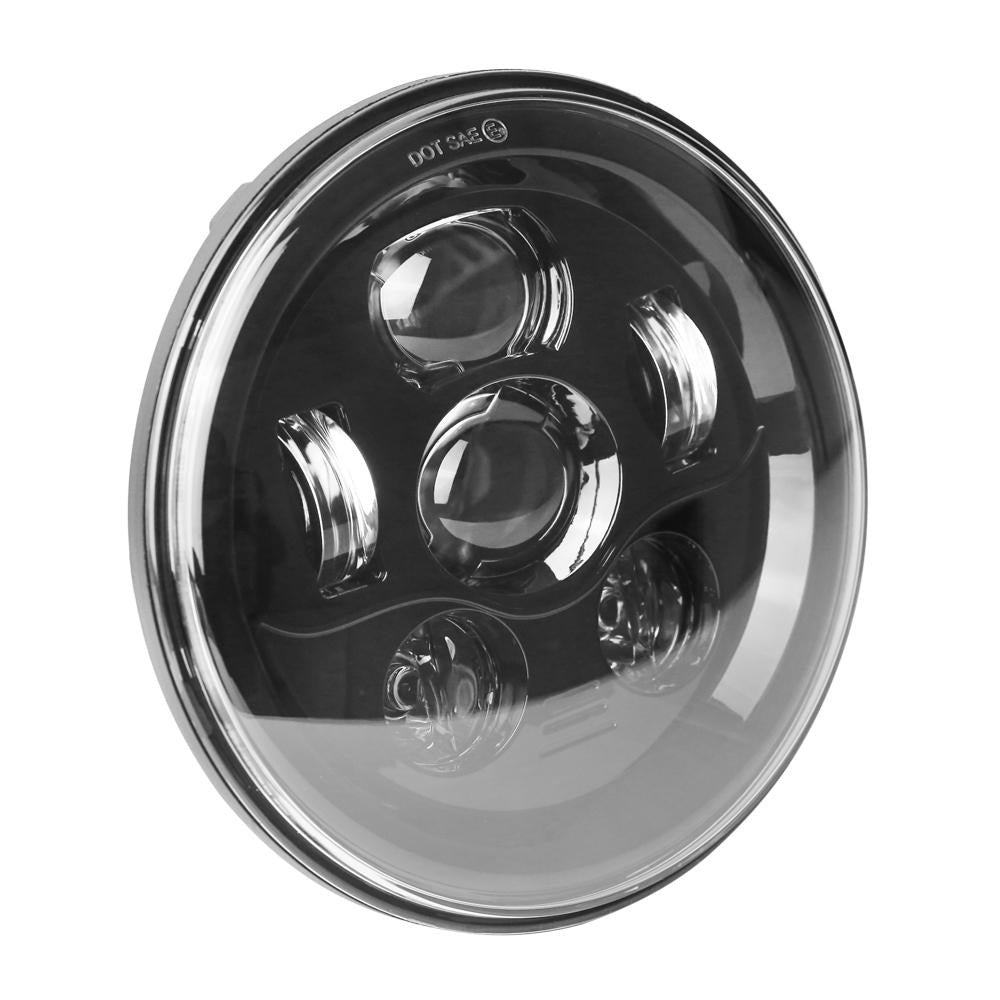 Eagle Lights 7" LED Headlight Kit for Harley-Davidson® and Indian® Motorcycles - Generation III / Black