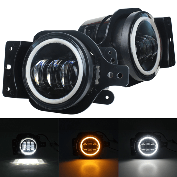 Eagle Lights LED Fog Lights with Turn Signals Kit for 2018 - Current Jeep Wrangler JL