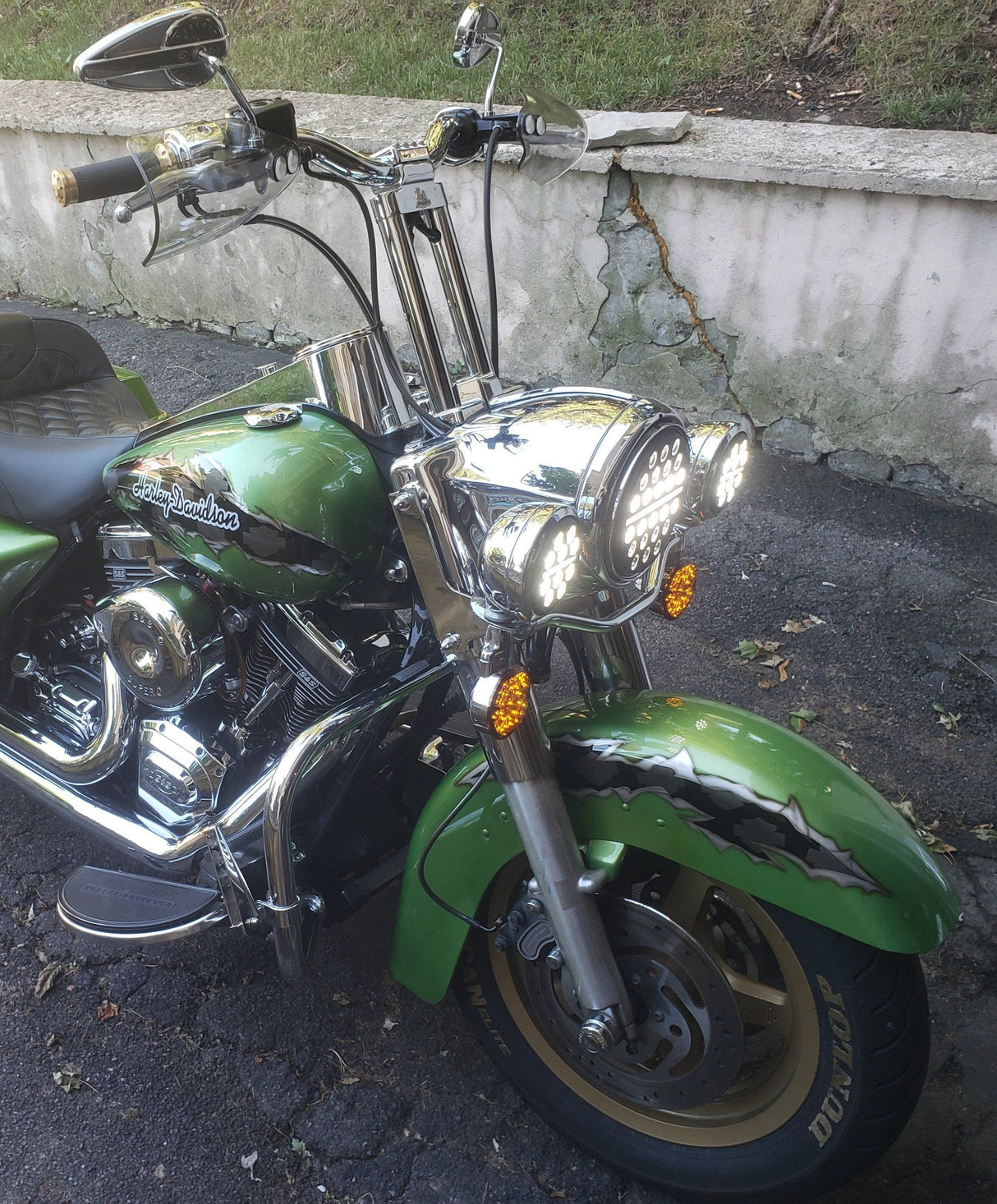 Eagle Lights Slim Line LED Headlight and Auxiliary Light Kit for Harley-Davidson® / Indian® Motorcycle