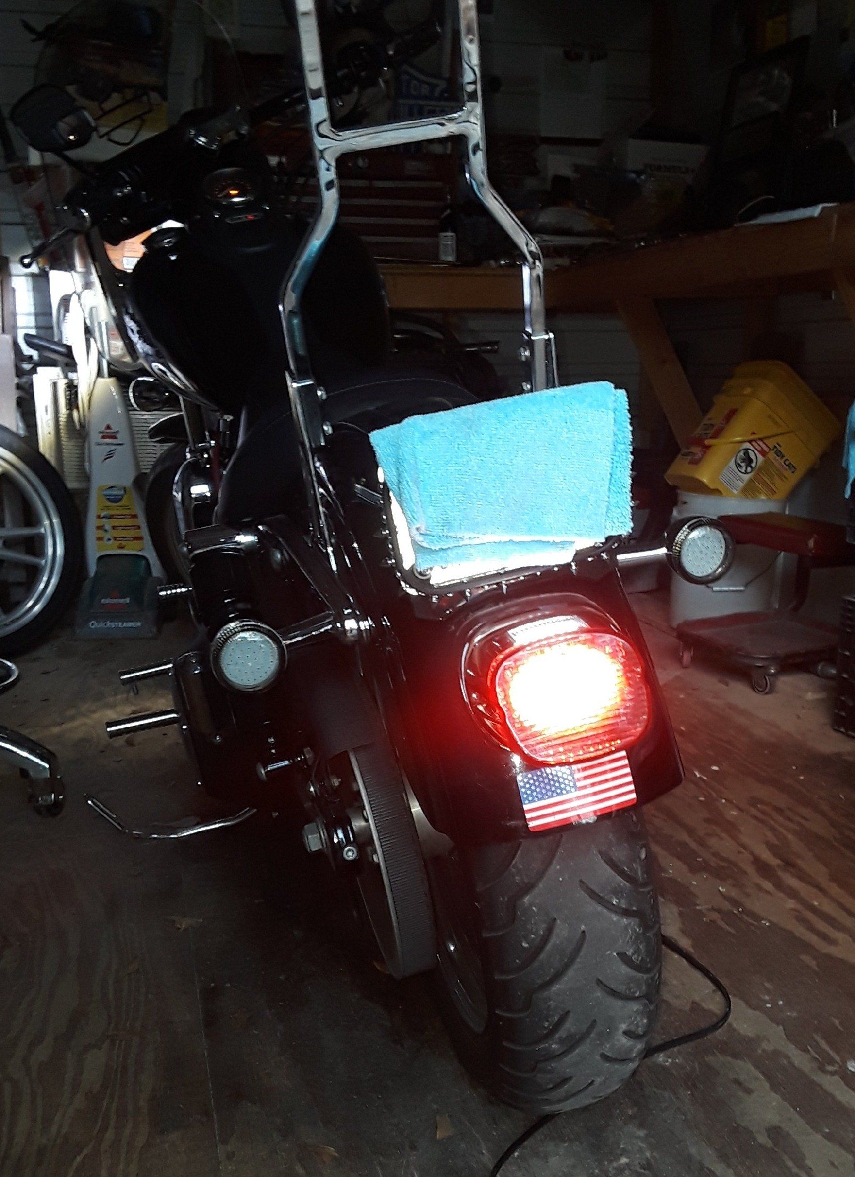 Eagle Lights Layback LED Tail Brake Light Kit for Harley Davidson Motorcycles