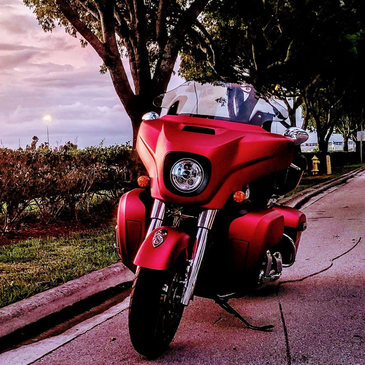 Eagle Lights 7" LED Headlight Kit for Harley-Davidson® and Indian® Motorcycles - Generation III / Chrome