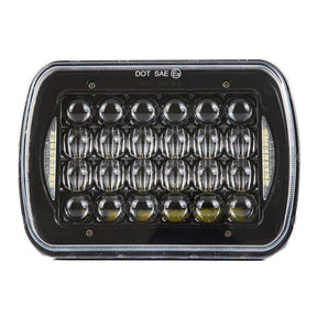 5 X 7 LED Headlights - Eagle Lights 5736B-2 Multi LED 5 X 7 / 6 X 7 Projection Headlight With DRL (H6054 H5054 H6054LL 69822 6052 6053 H6014 H6052)