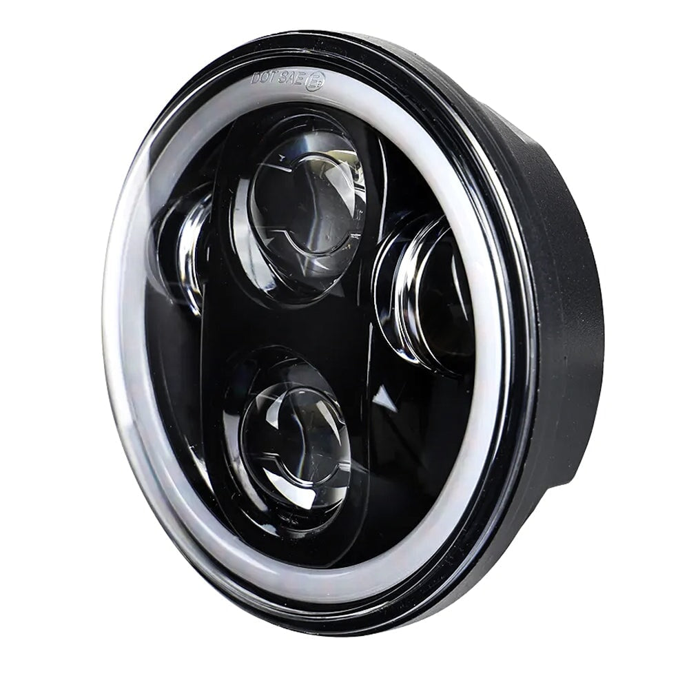 Eagle Lights 5 3/4" LED Headlight Kit with Halo Ring for Harley-Davidson® and Indian® Motorcycles - Generation II