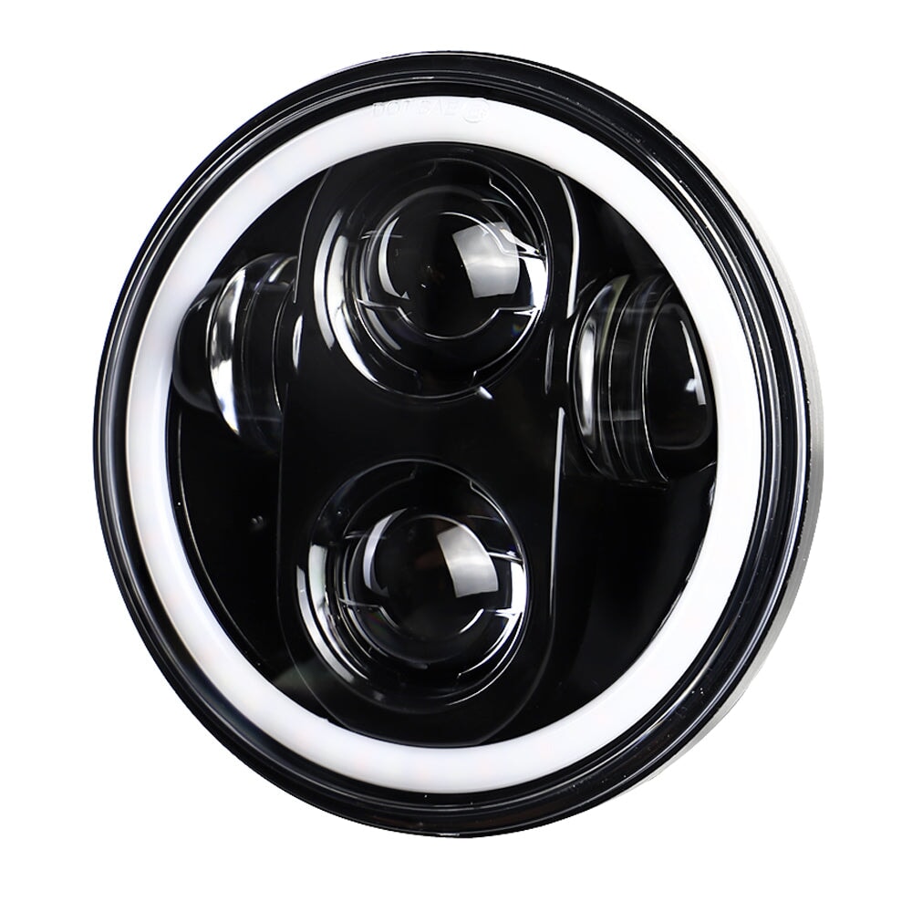 Eagle Lights 5 3/4" LED Headlight Kit with Halo Ring for Harley-Davidson® and Indian® Motorcycles - Generation II