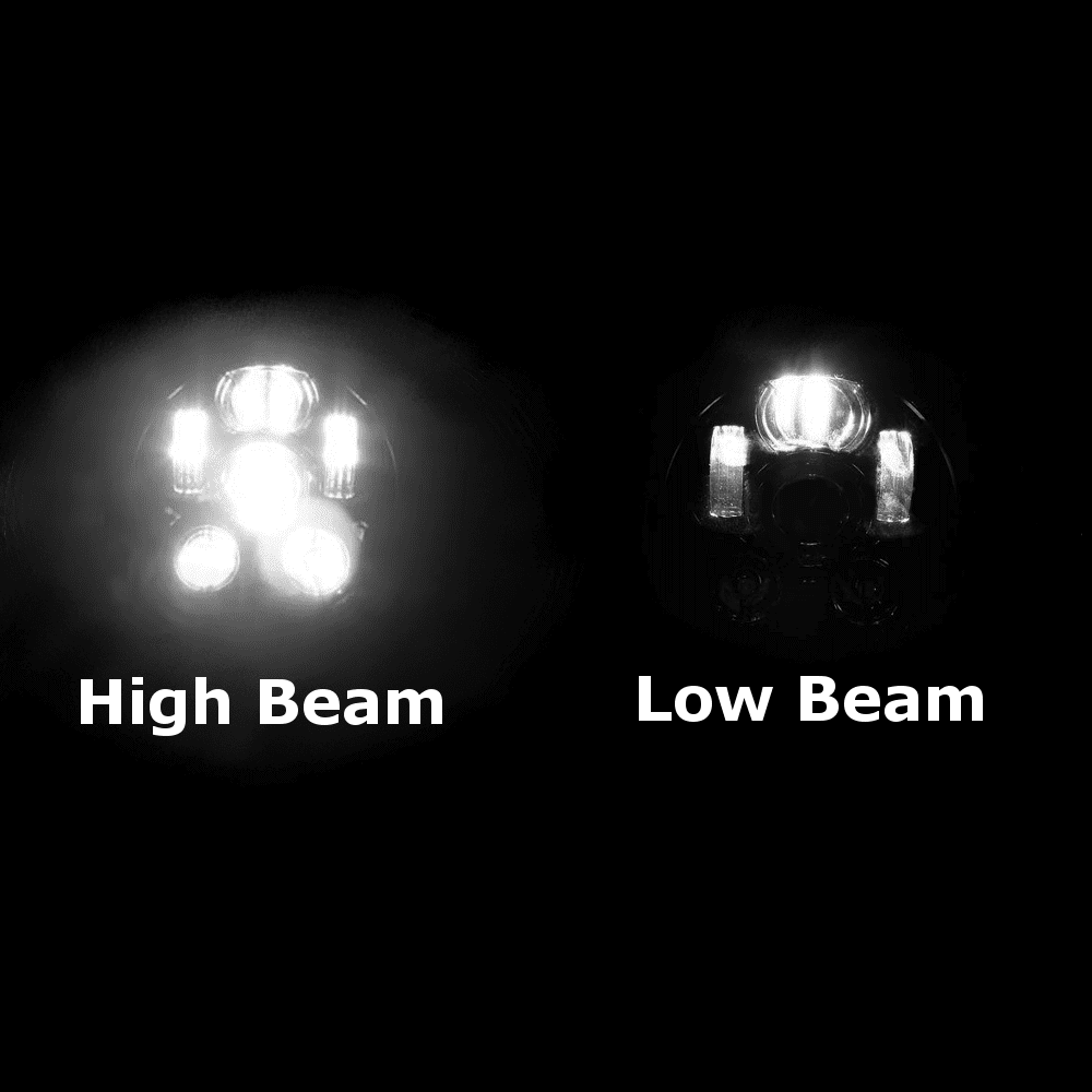 Honda Valkyrie LED Headlights - Eagle Lights 1997-2003 Honda Valkyrie Standard And Touring Models Round Projection LED Headlight And Passing Lights