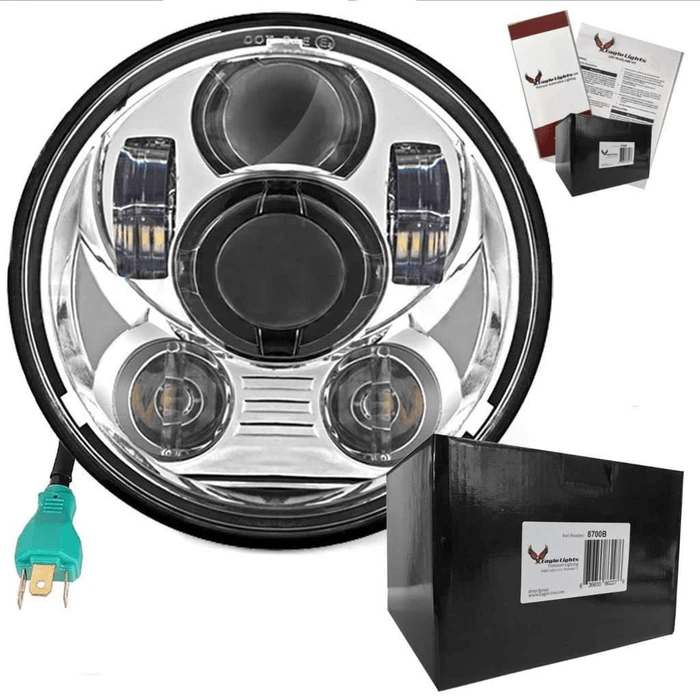 Eagle Lights LED Headlight and Mounting Kit for Honda Shadow Spirit / Rebel