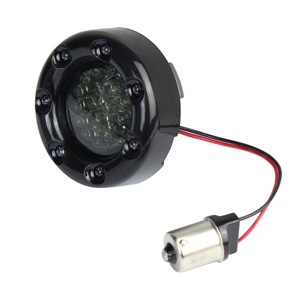 Eagle Lights 2” Infinity Beam Front and Rear (1156) LED Turn Signal Kit w/ Running LED Light Ring Covers for Harley-Davidson® Motorcycles