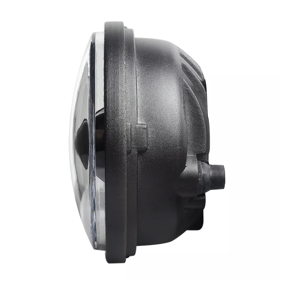 Eagle Lights 7" LED Headlight and 4.5" LED Passing Light Kit with Halo Rings for Harley-Davidson® and Indian® Motorcycles - Generation I / Black