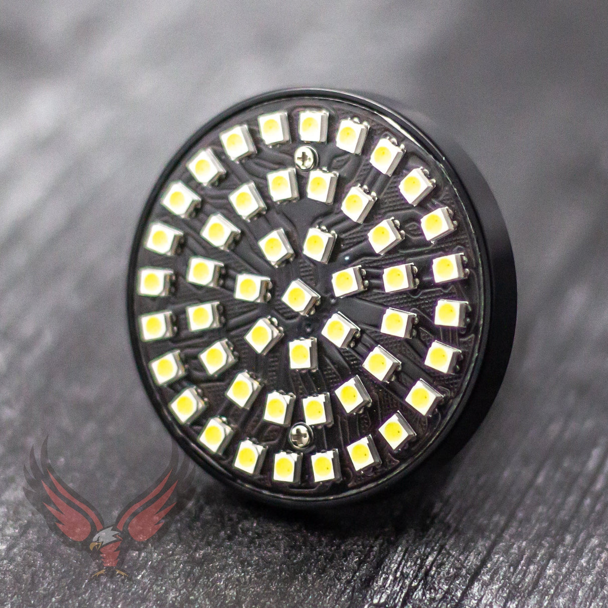 Eagle Lights SUNBURST 2" LED Turn Signals for Harley-Davidson® and Yamaha Models - Front 1157 / Rear 1156 / Rear LEDs Red