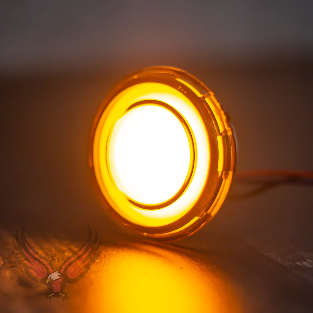 Eagle Lights HALOS 2" Front and Rear LED Turn Signals for Harley-Davidson® Motorcycles - Front (1157) / Rear (1157)