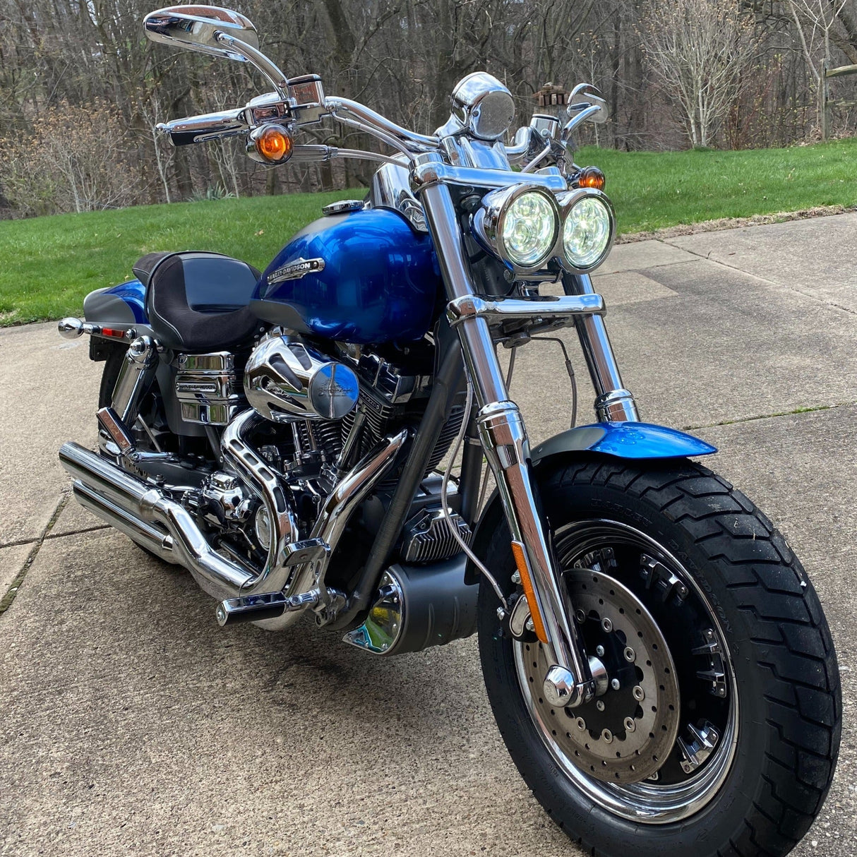 Eagle Lights Dual LED Headlight Kit for 2008 - 2017 Harley-Davidson® Fat Bob Models