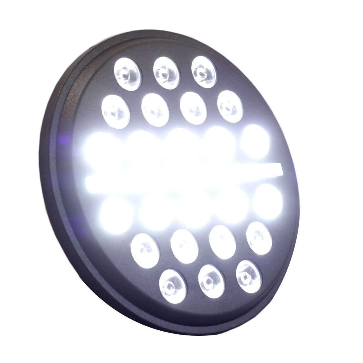 7” Halo & DRL LED Headlights - Eagle Lights 7" SLIM LINE Multi LED Projection Headlight - Black - Fits All 7" Harley Davidson And Indian Headlight Buckets