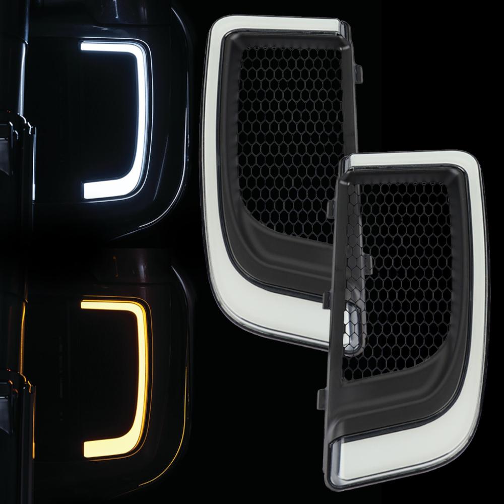 Eagle Lights SUNBURST Lower Fairing Grill LED Lights for Harley Davids