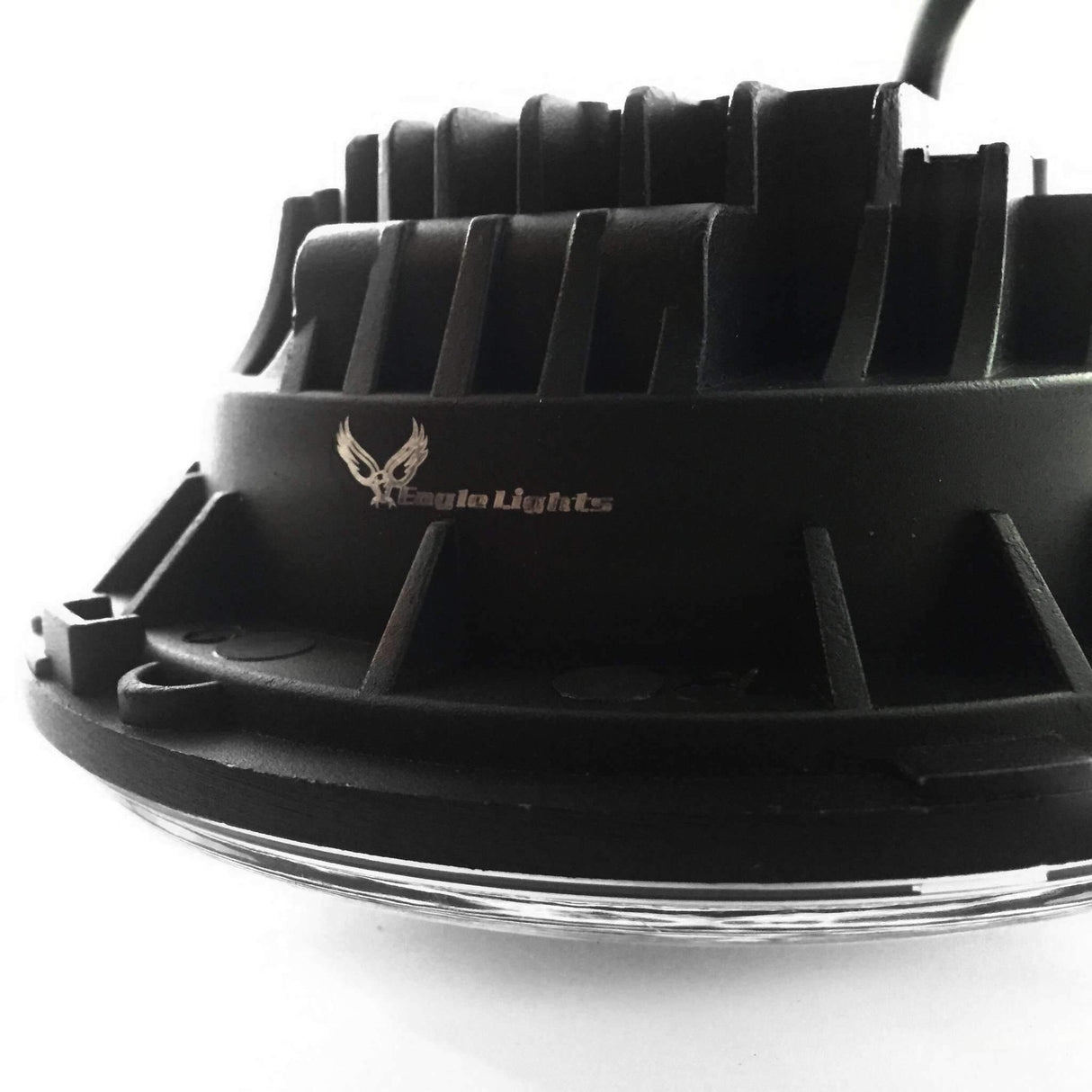 7” Halo LED Headlight Kits - Eagle Lights 7" LED Headlight Kit For Jeeps With White LED Halo Rings - Double Pack*