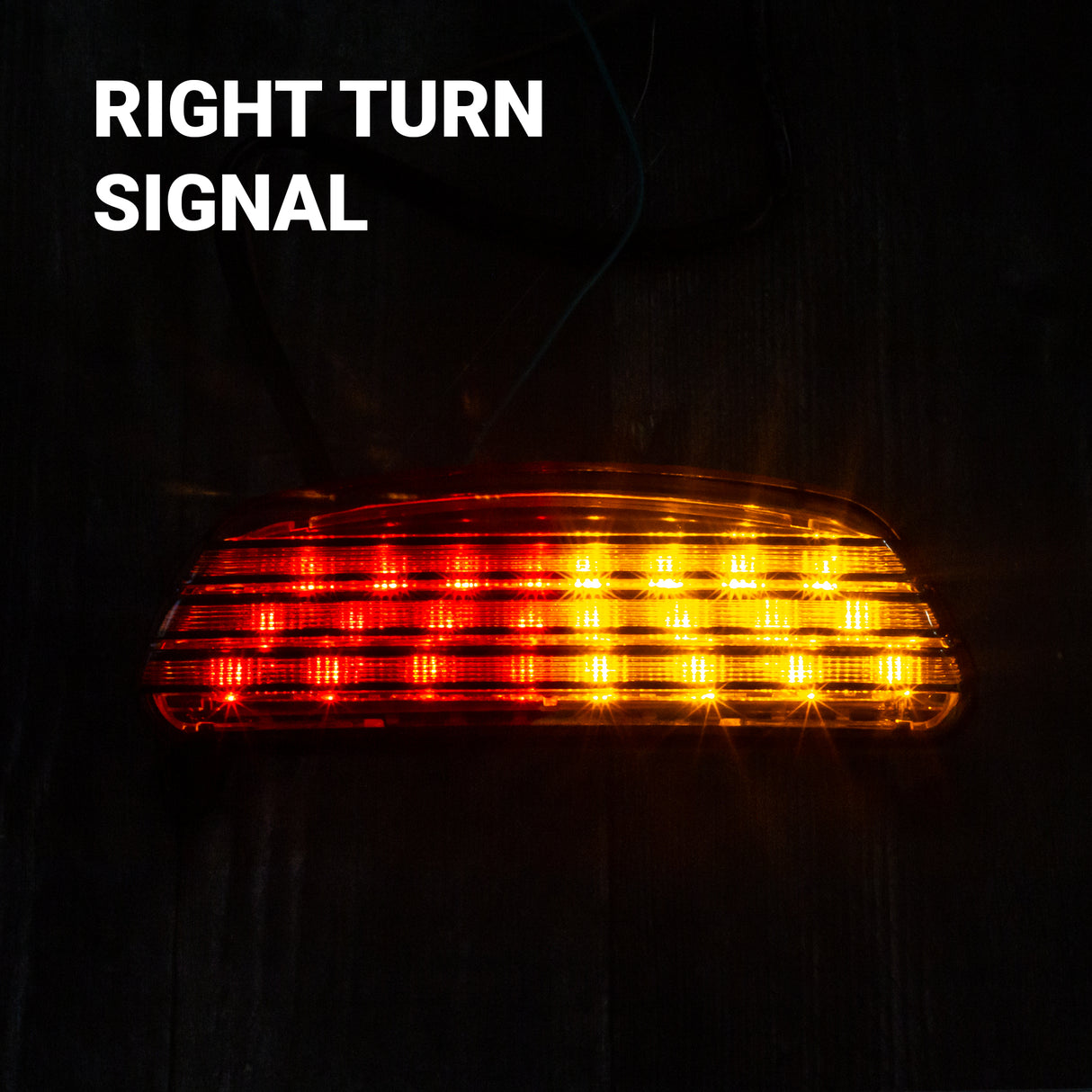 Eagle Lights Bobtail Tri-Bar LED Tail Light with Turn Signals For Harley-Davidson® '06 - Current Softail FXST, FXSTB, FXSTC, FXSTS and FLSTSB