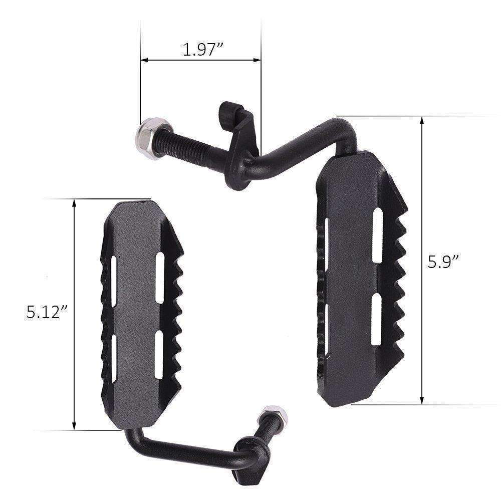 Jeep Accessories - Eagle Lights Black Steel Foot Pegs For 2007-2015 Jeep Wrangler