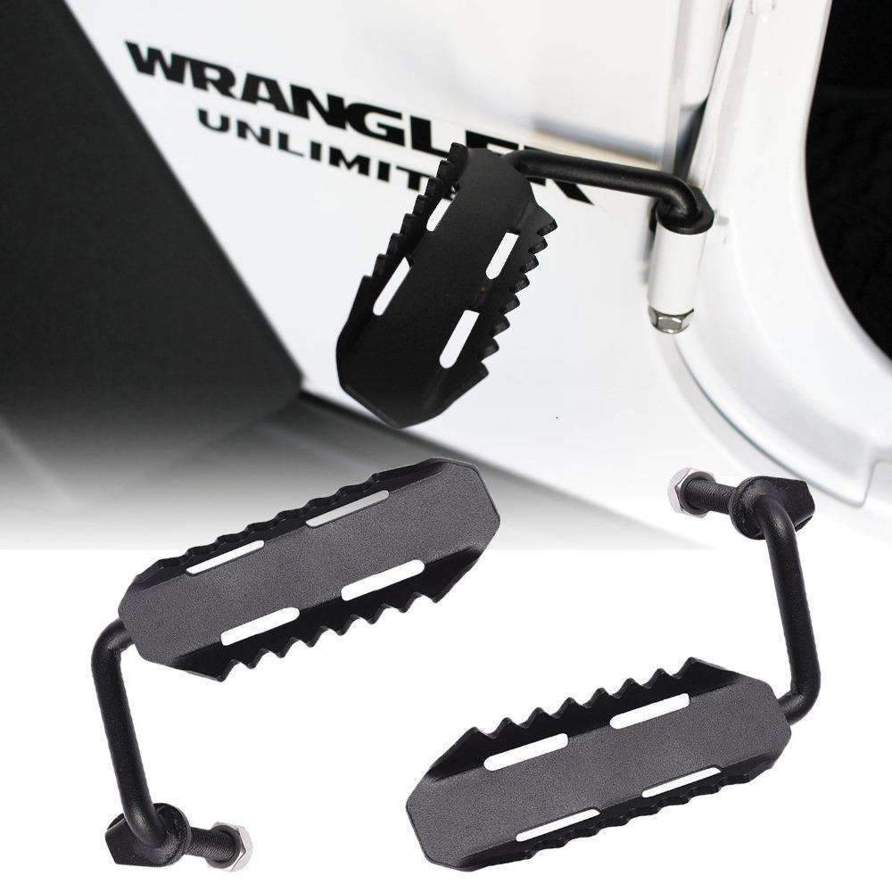Jeep Accessories - Eagle Lights Black Steel Foot Pegs For 2007-2015 Jeep Wrangler