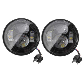 FatBob LED Headlights - Eagle Lights Fat Bob Dual LED Headlight Kit