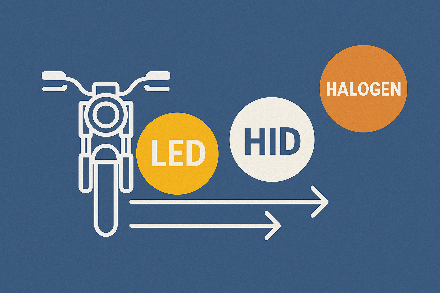 LED vs. HID vs. Halogen Motorcycle Headlights: Which Is Best for Your Bike?