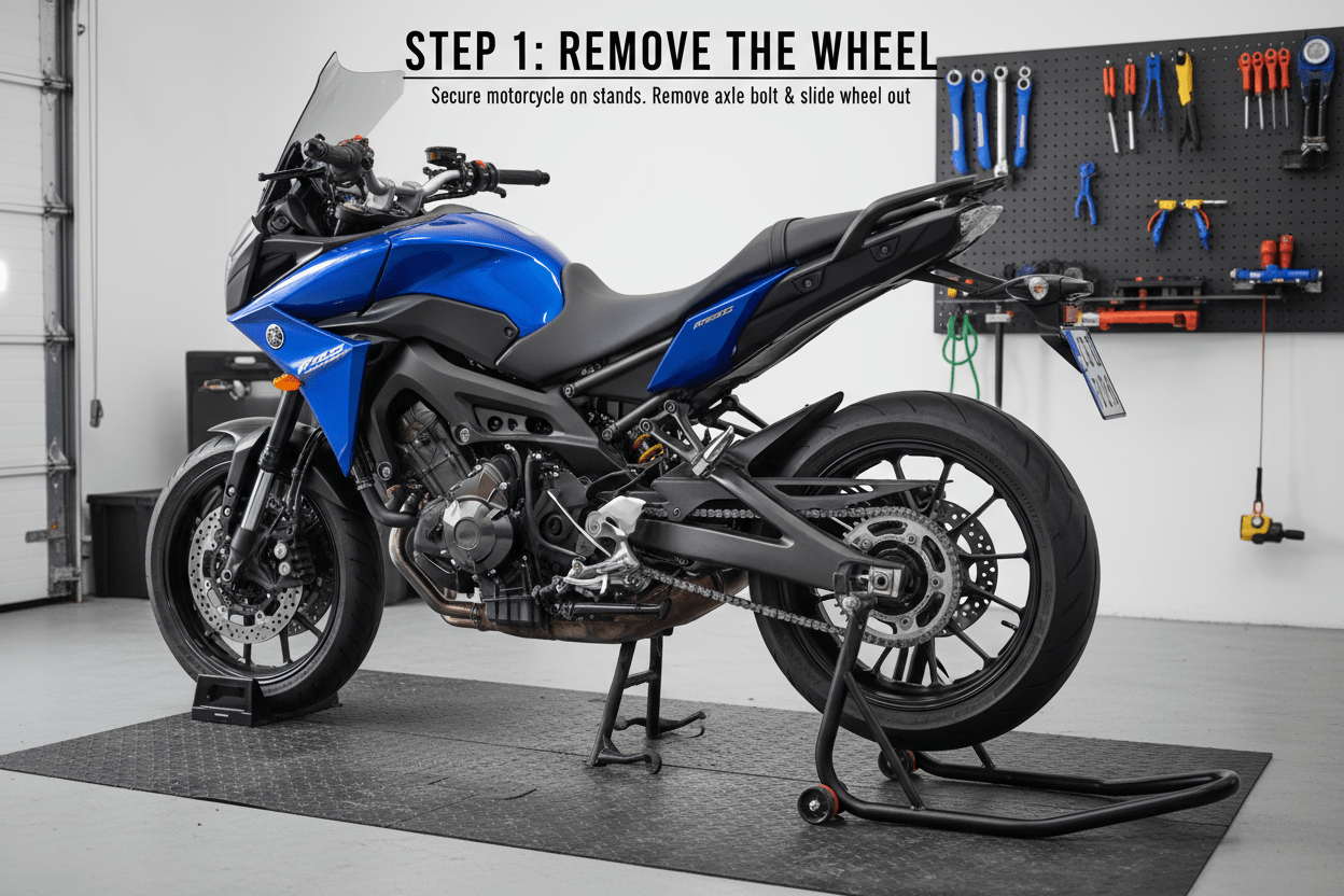 How to Change a Motorcycle Tire