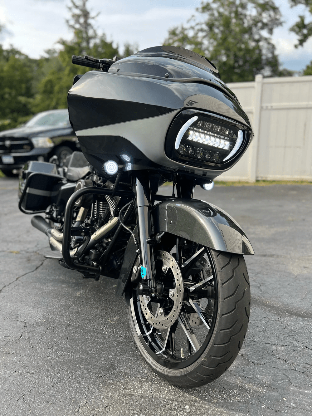 VP Customs Install Our Generation II LED Projection Headlight for 2004 - 2013 Harley Davidson Road Glide