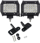Elite Series LED Trail / Flood Light Set and Installation Hardware Kit for Jeep Wrangler JL Models