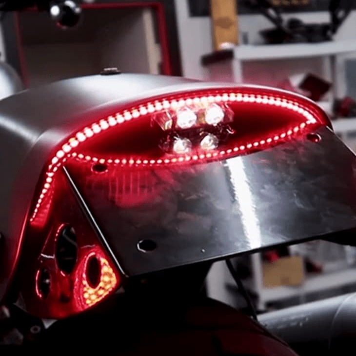 Eagle Lights SLIMLINE Auxiliary Run, Turn Signal and LED Brake Light for for 2018+ Harley Davidson Fat Bob