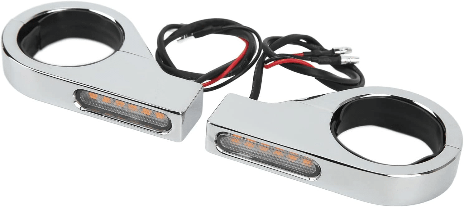 Eagle Lights FORKFLARES Front LED Turn Signals with Running Lights for Harley Davidson Motorcycles