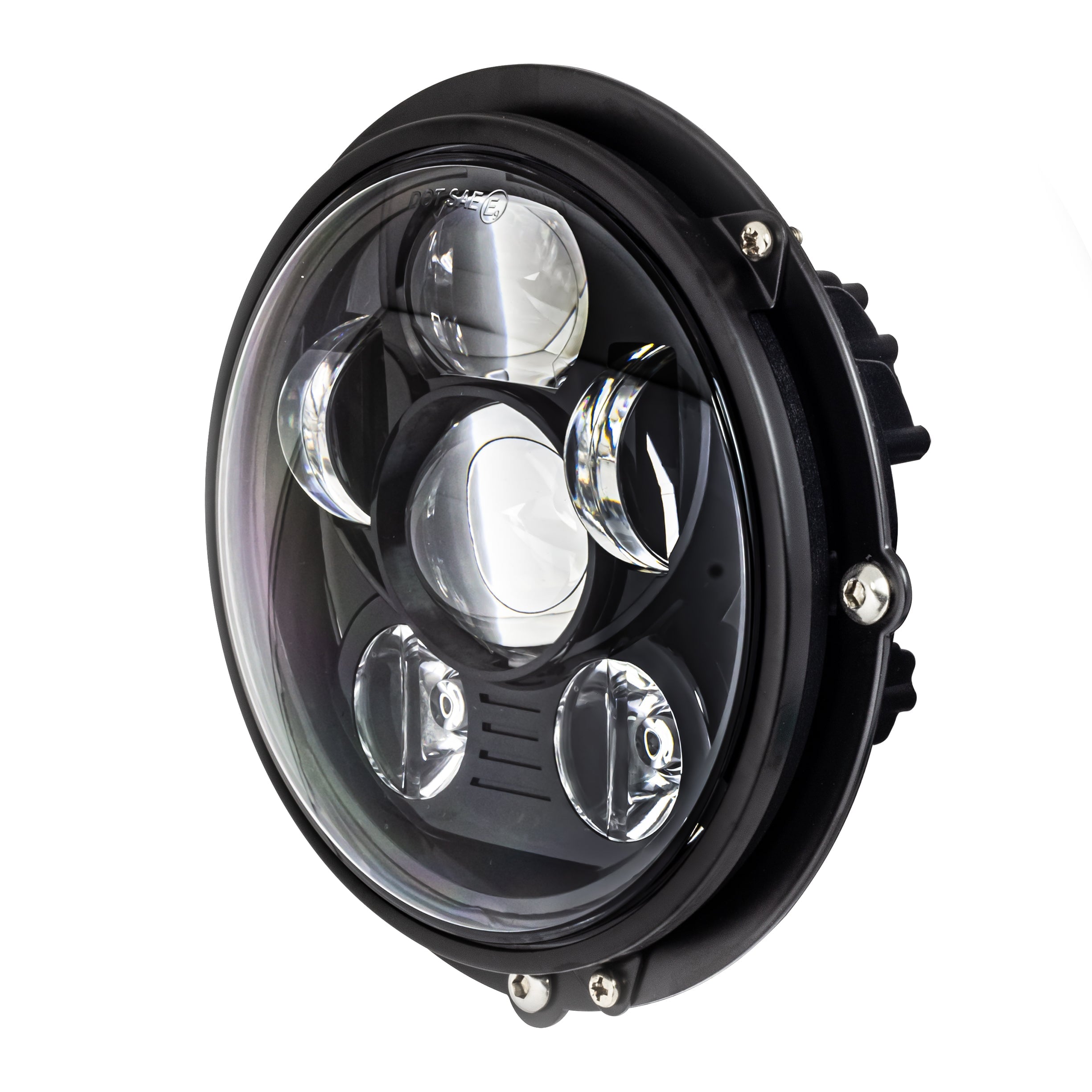 Eagle Lights 5 3 4 Generation III LED Headlight Kit for Harley Davidson Low Rider St Models with Adapter Bracket Black