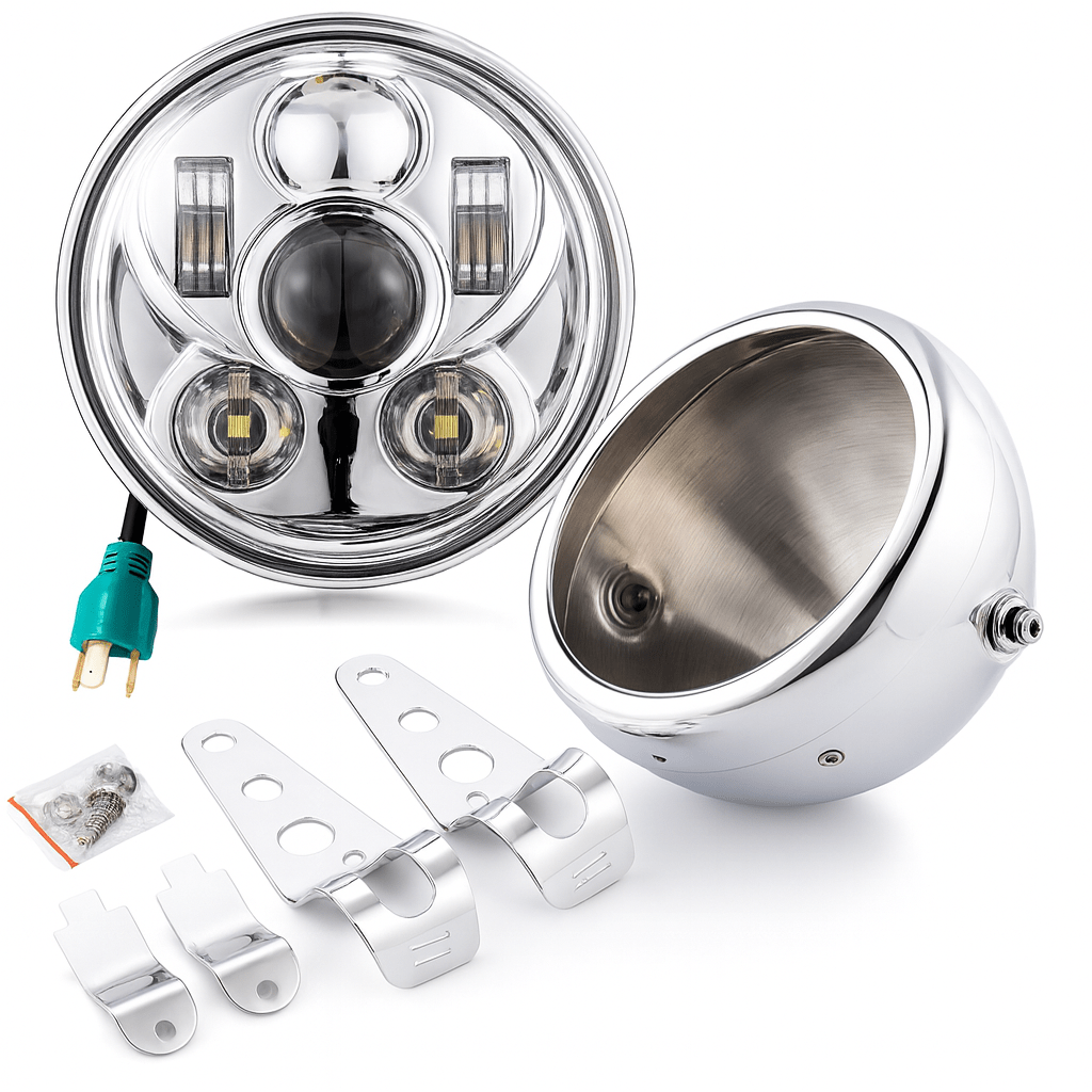 Eagle Lights LED Headlight and Mounting Kit for Honda Shadow Spirit / Rebel