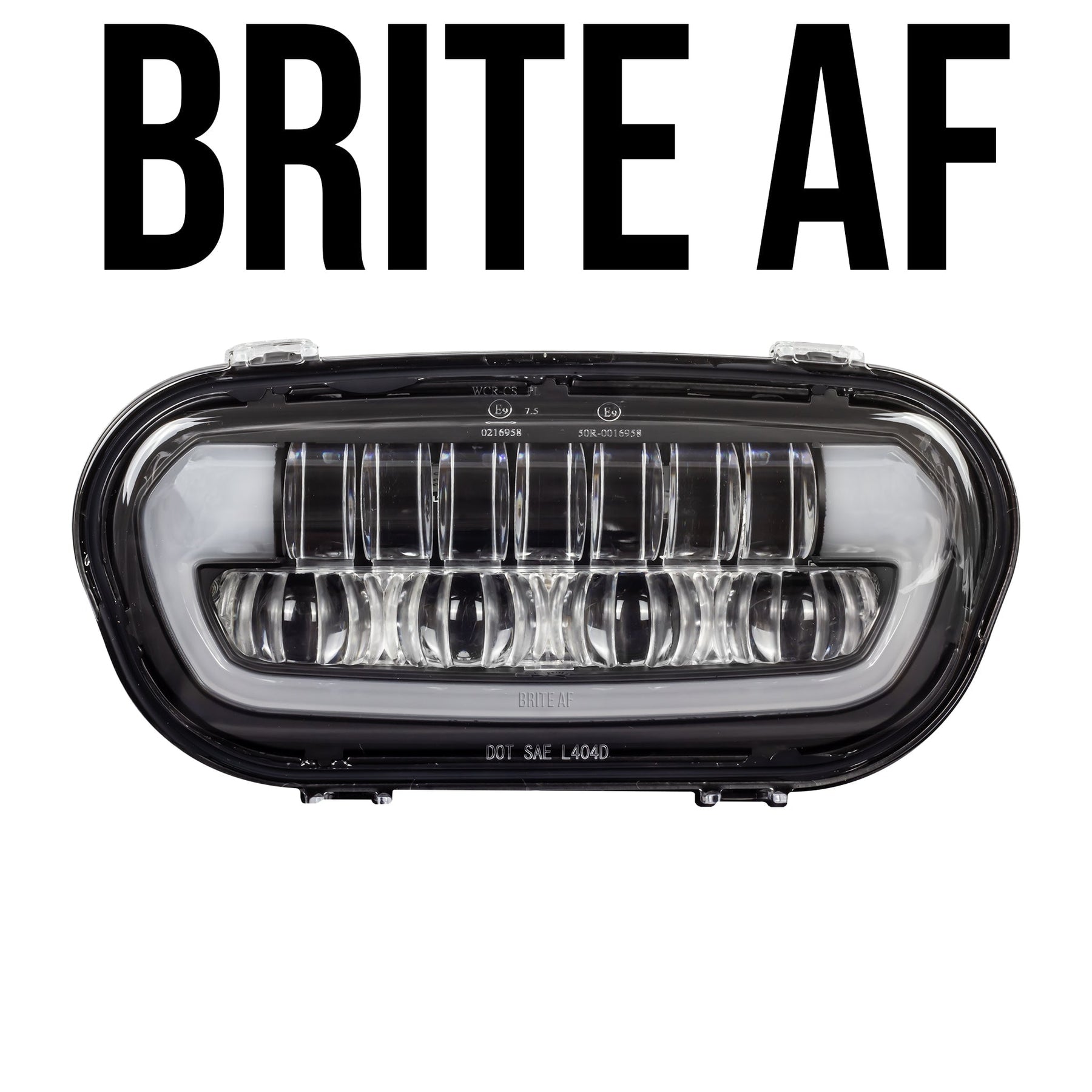 Eagle Lights BRITE AF LED Headlight for 2008 - 2023 Harley Davidson Fat Bob Models