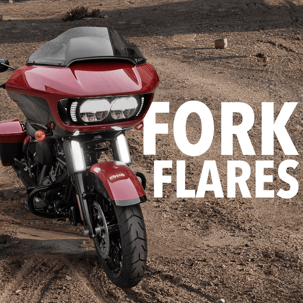 Eagle Lights LED FORKFLARES™ Light Cover for 2015 to Current Harley Davidson Road Glide Models